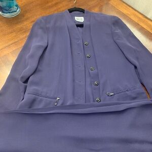 Leslie Fay purple pant suit